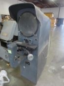 MicroVu F-125-2 Optical Comparator, 117v, 14". S/N 230. HIT# 2203460. Back Warehouse. Asset