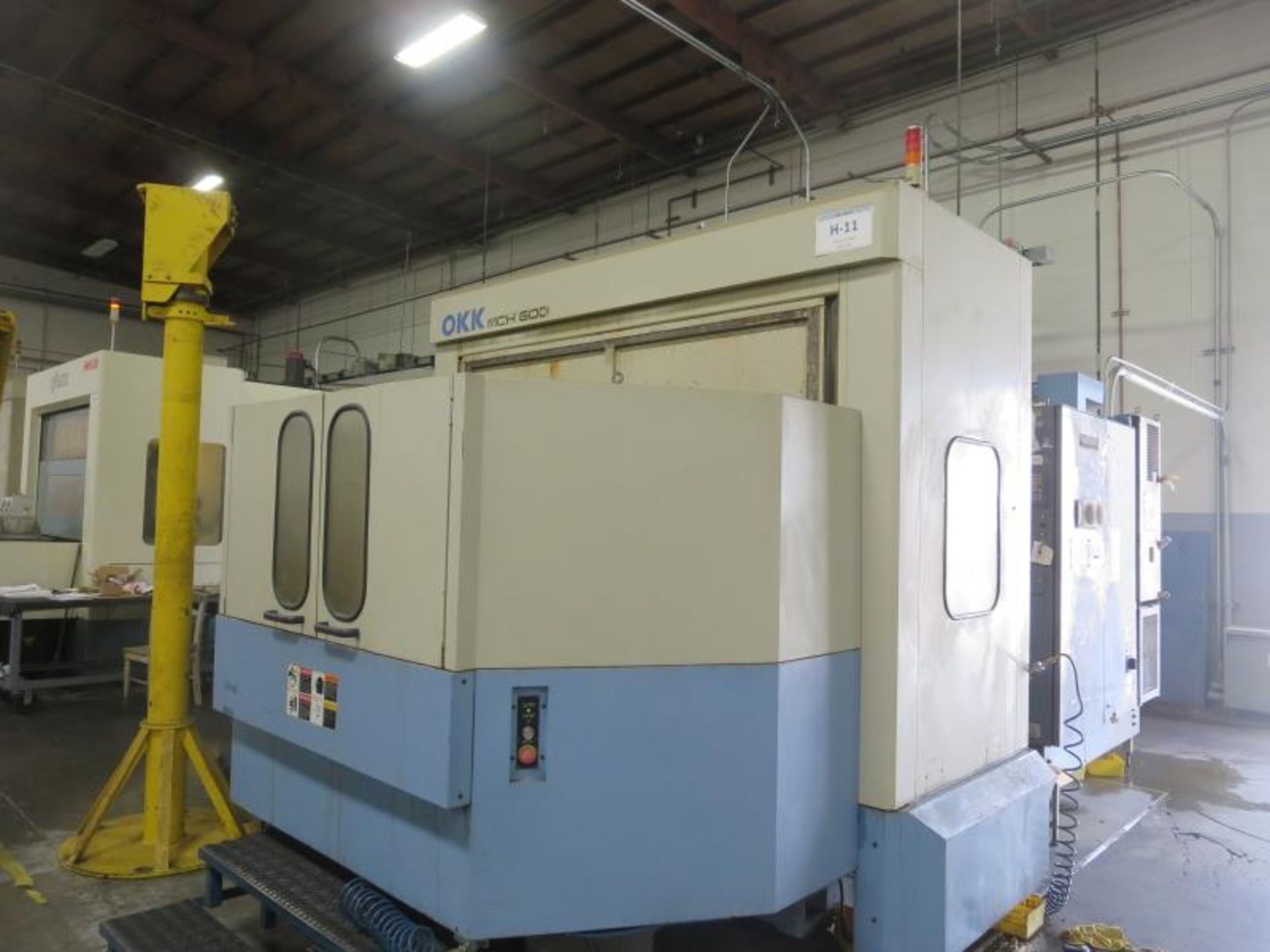 OKK MCH600 CNC Horizontal Machining Center. 4 Axis, 40hp, 2 Step Max 10,000 RPM Spindle, 2-Automatic - Image 9 of 16