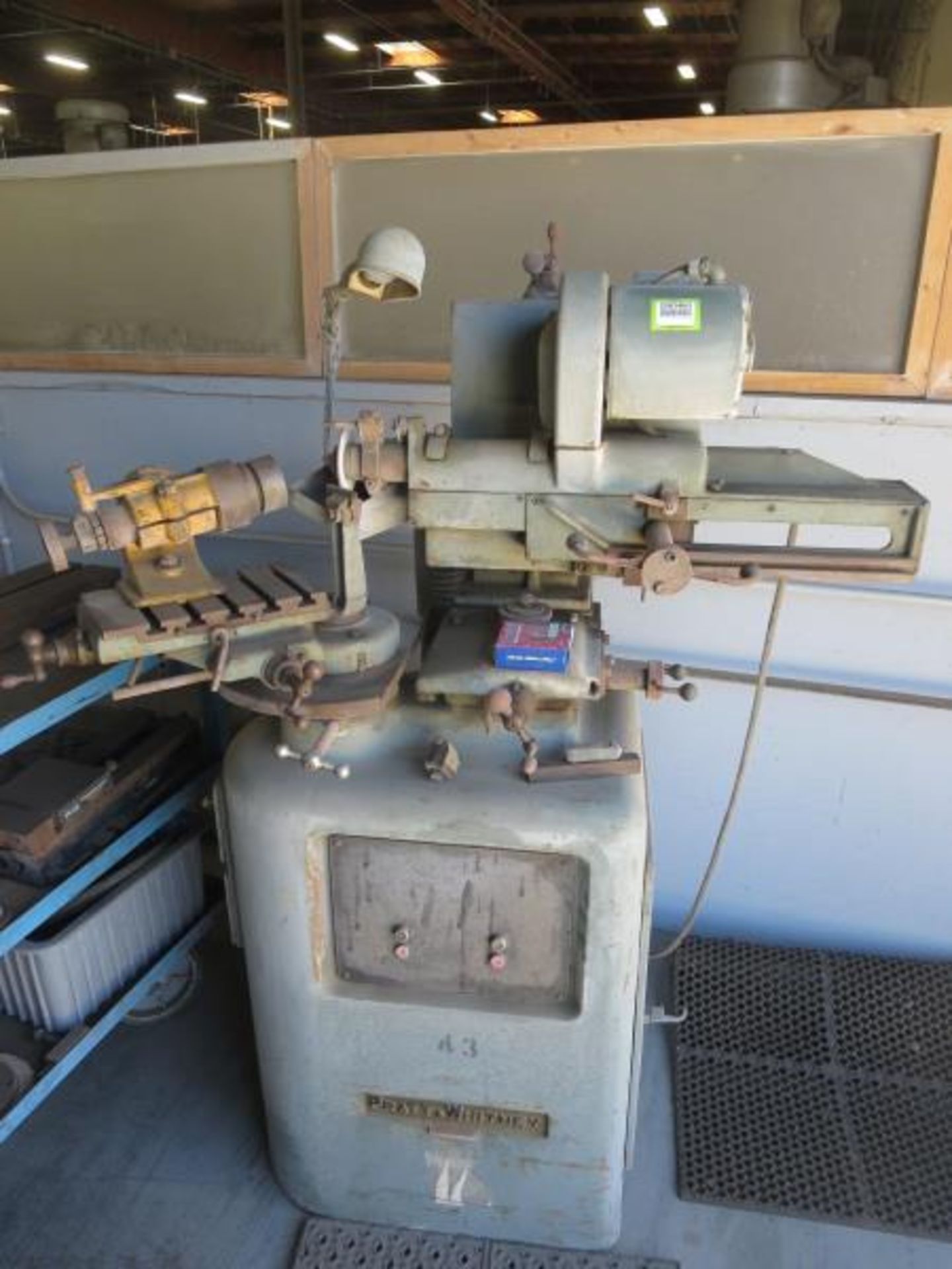 Pratt & Whitney Cutter & Radius Grinder, 220v 3ph. Asset# G3. HIT# 2203463. Grinding Department.