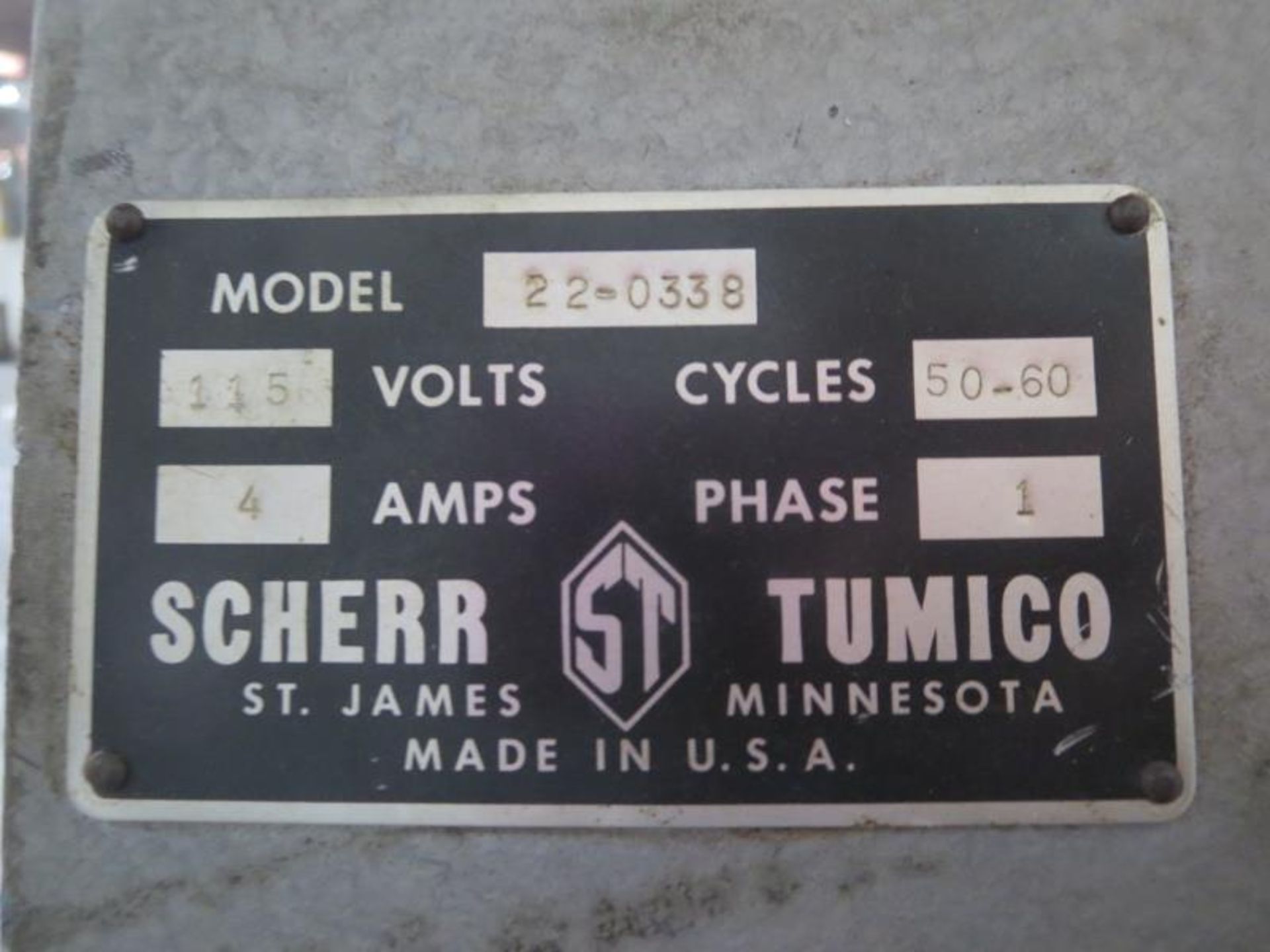 Scherr Tumico 22-Q338 Optical Comparator (PARTS ONLY). HIT# 2203461. Back Warehouse. Asset Located - Image 4 of 5