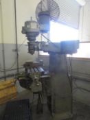 Bridgeport Series 1 Vertical Mill, 2 HP, 9" x 42" bed, 3 axis, 40° tilting head, Newall Digital