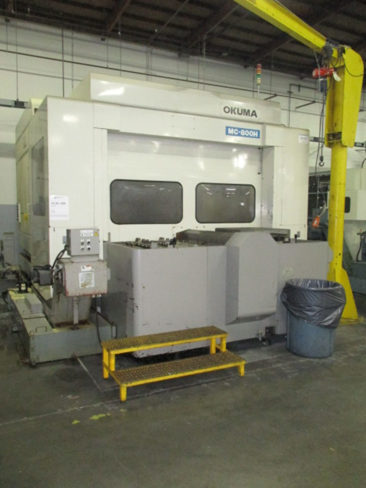 OKUMA MC-800H CNC MACHINING CENTER, HORIZONTAL, YEAR-1999 S/N-73, 4-AXIS, SINGLE SPINDLE, 30-HP, 4, - Image 24 of 25