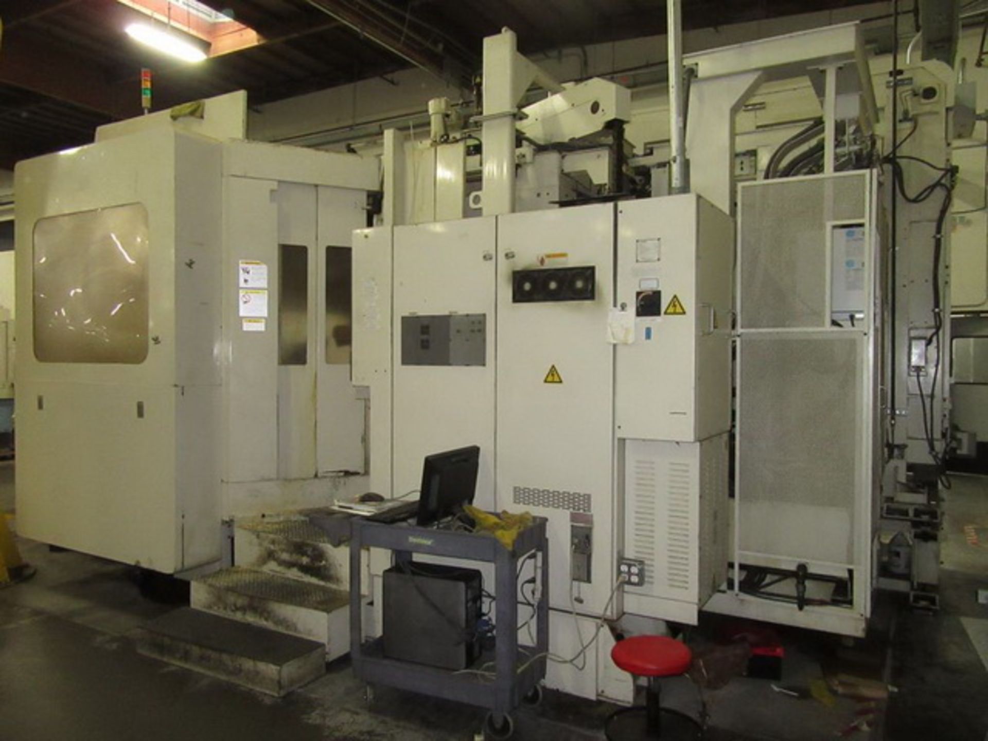 OKUMA MC-800H CNC MACHINING CENTER, HORIZONTAL, YEAR-1999 S/N-73, 4-AXIS, SINGLE SPINDLE, 30-HP, 4, - Image 14 of 25
