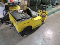 Cushman Electric tug cart, yr. 1999, internal charger. SN# 99000378. HIT# 2192272. East compressor