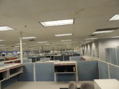 Office Cubicles & Contents. Lot: (17) offices and contents, (25) cubicles 10'x8'x8' with desks and