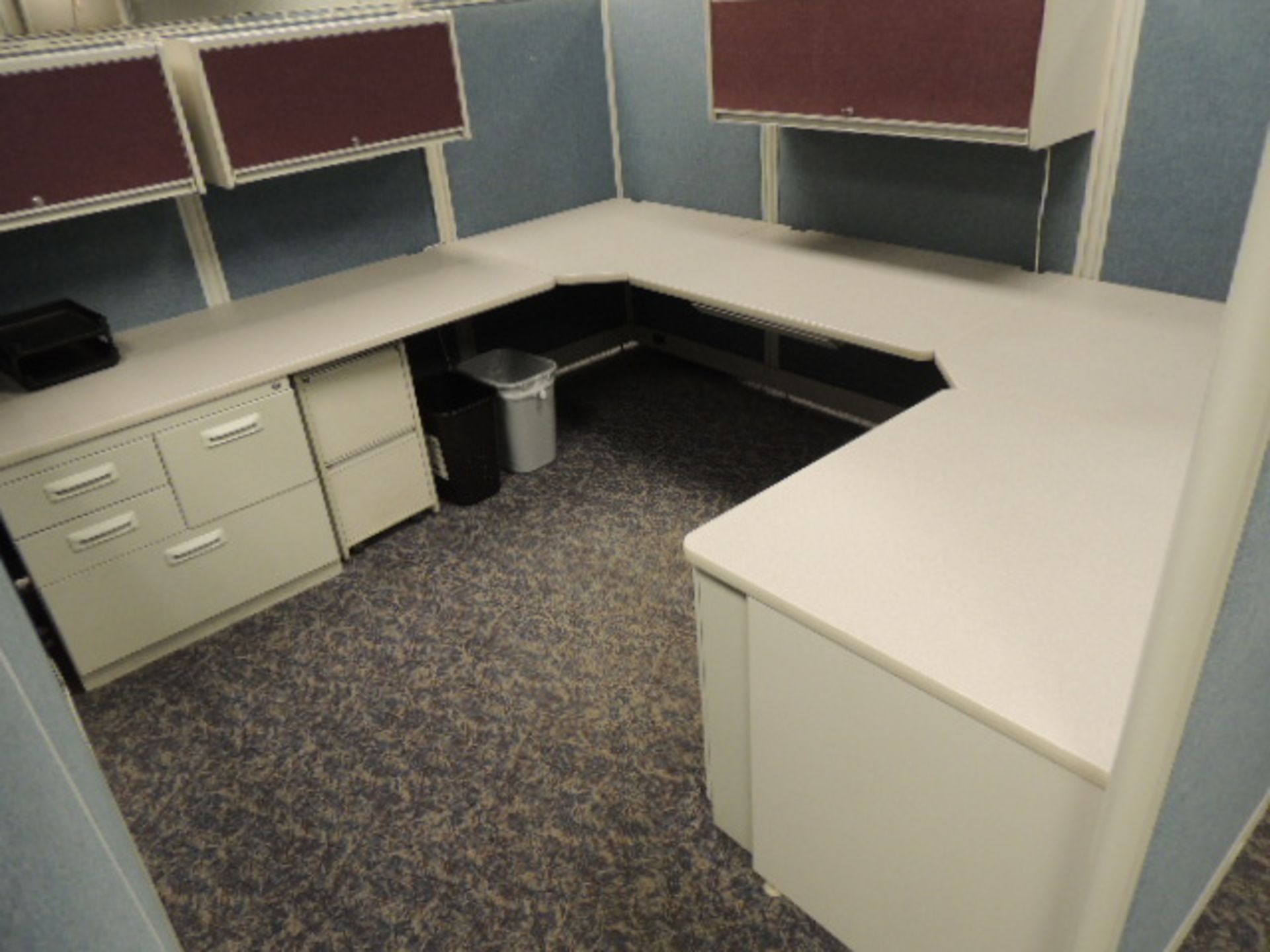 Office Cubicles & Contents. Lot: (3) offices and contents, (4) cubicles 10'x15'x8' with desks and - Image 15 of 25