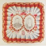 SOUVENIR HANDKERCHIEF - «IN MEMORY OF THE HOLY CORONATION OF EMPEROR NICHOLAS II [...]