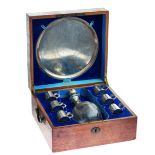 VODKA SET - Decanter, six shot glasses, tray. In original case. Each marked ‘II I. [...]