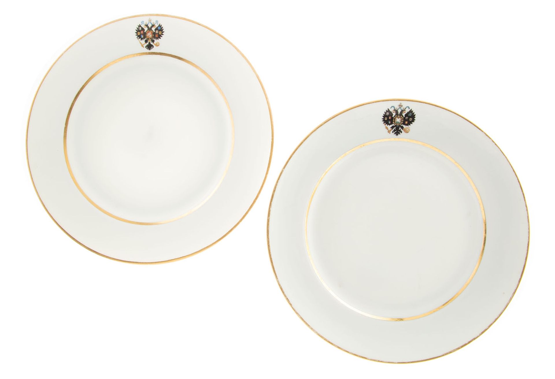 WO PLATES FROM THE ‘SERVICE OF A NEW TYPE WITH RUSSIAN COAT OF ARMS’: CORONATION [...] - Bild 4 aus 4