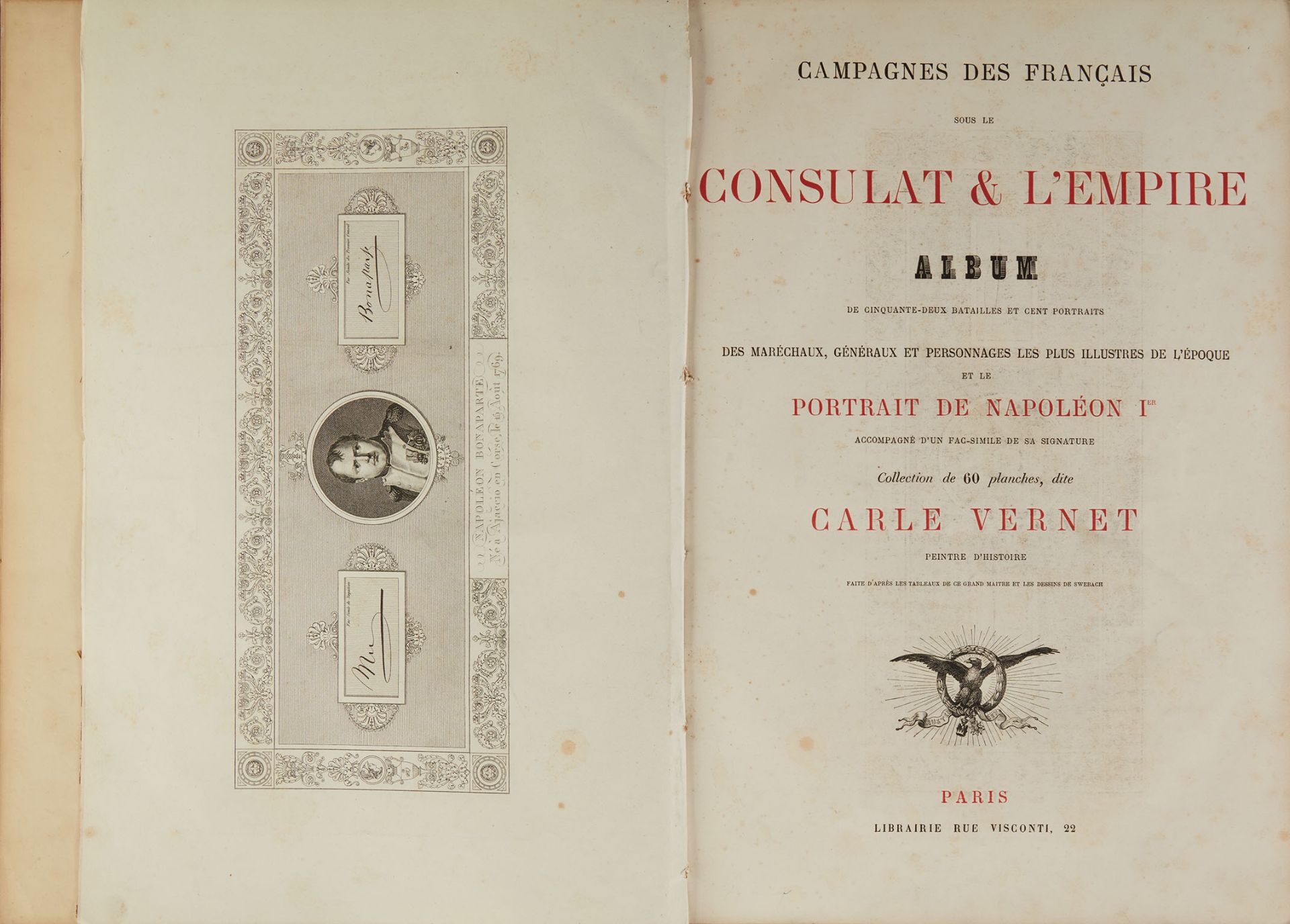 CARL VERNET - MILITARY CAMPAIGNS OF FRANCE IN THE CONSULATE AND EMPIRE: battles and [...] - Bild 5 aus 8