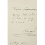 NICHOLAI II ALEXANDROVICH (1868-1918), EMPEROR OF RUSSIA, AUTOGRAPH - {THE EVE OF [...]