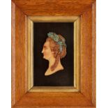 UNKNOWN ARTIST BEGINNING XIX CENTURY - Portrait of the Empress Catherine II wax, [...]