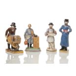 BISCQUE PORCELAIN FIGURINE INKWELL ‘A PEASANT CARRYING A CORD OF FIREWOOD IN HIS [...]
