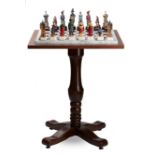 CHESS SET ALEXANDER I AND NAPOLEON: RUSSIA AGAINST FRANCE 1812 A set of tin painted [...]