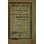 ABOUT THE ROYAL GUARDS AND HOW TO RECRUIT THEM - Paris, 1821. - 22 cm. [О [...]