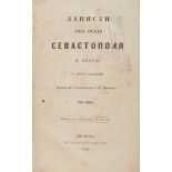 BERG NIKOLAY VASILYEVICH 1823-1884 - Notes on the siege of Sevastopol Moscow, [...]