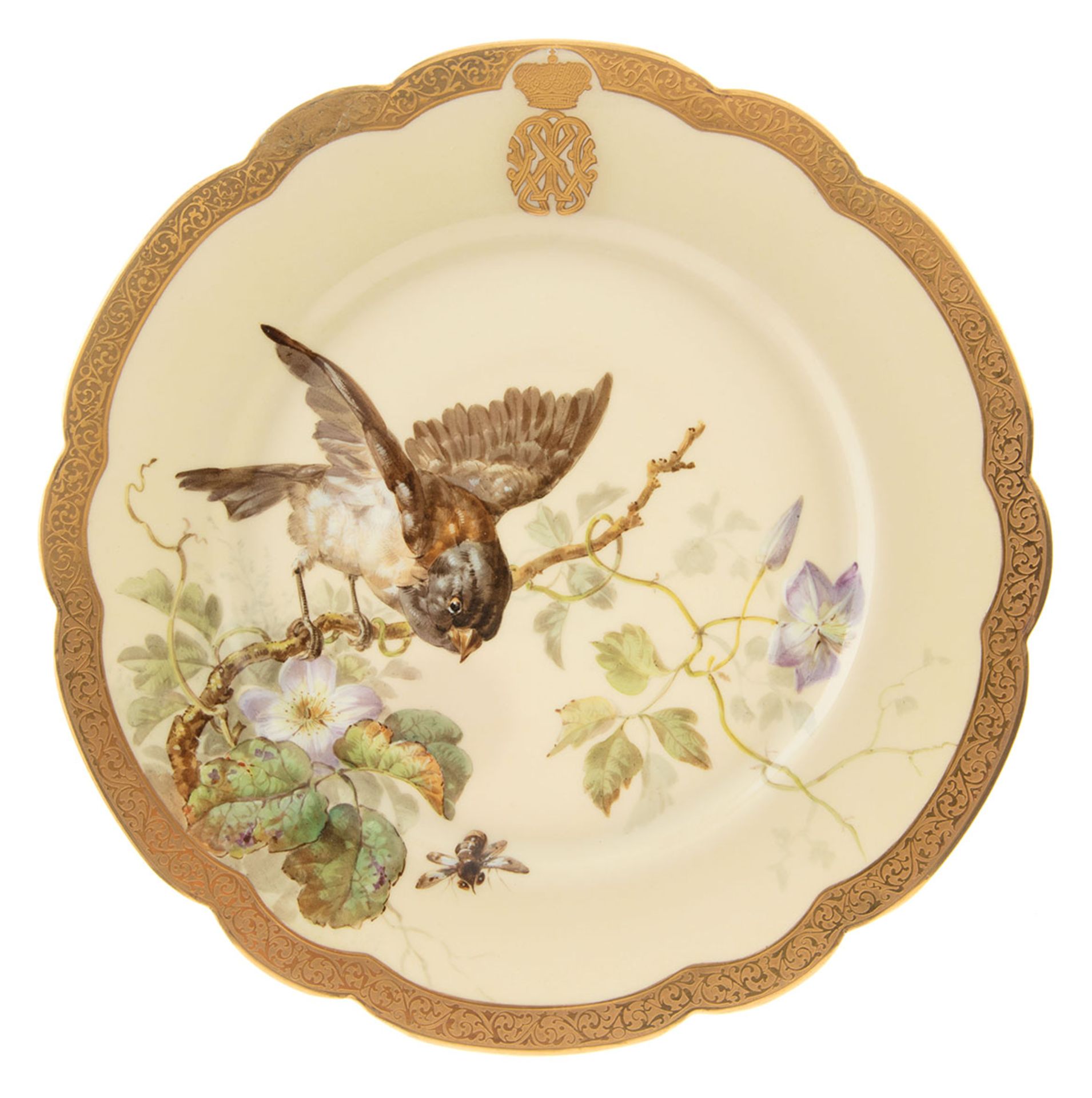 PORCELAIN PLATE FROM THE SERVICE OF GRAND DUKE VLADIMIR ALEXANDROVICH OF RUSSIA - [...]