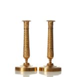 A PAIR OF CANDLESTICKS - Russia, Moscow, workshop of P.Petrov, 1830s. [...]