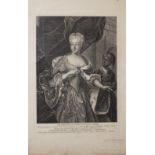 CHRISTIAN-ALBERT WORTMANN (1680-1760) "Portrait of Duchess Charlotte Christine of [...]