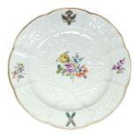 PORCELAIN PLATE FROM ‘THE ANDREEV SERVICE’ - Germany (Saxony), 1744-1745, [...]