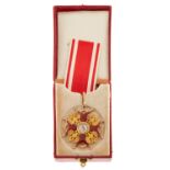 ORDER OF ST. STANISLAUS, 2nd CLASS NECK BADGE WITH RIBBON In orginal case gold, [...]