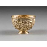 A SMALL SILVER-GILT CHARKA Probably Russian, 2nd half 18th century Of hemispherical form. The body