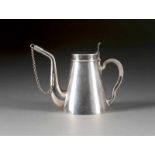 A SMALL SILVER TEA JUG Russian, St. Petersburg, circa 1880 Of conical form. Marked with city