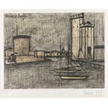 BERNARD BUFFET 1928 Paris - 1999 Salernes (Var) PORT DE LA ROCHELLE Farblithografie auf Japanpapier.