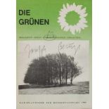 JOSEPH BEUYS 1921 Krefeld - 1986 Düsseldorf 'DIE GRÜNEN' Wahlbroschüre 'Die Grünen. Ökologisch.
