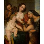 PETER PAUL RUBENS (SCHULE/WERKSTATT) 1577 Siegen - 1640 Antwerpen HEILIGE FAMILIE MIT ANNA UND DEM