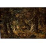 NARCISSE VIRGILE DIAZ DE LA PENA 1807 Bordeaux - 1876 Menton IM WALD VON FONTAINEBLEAU Öl auf