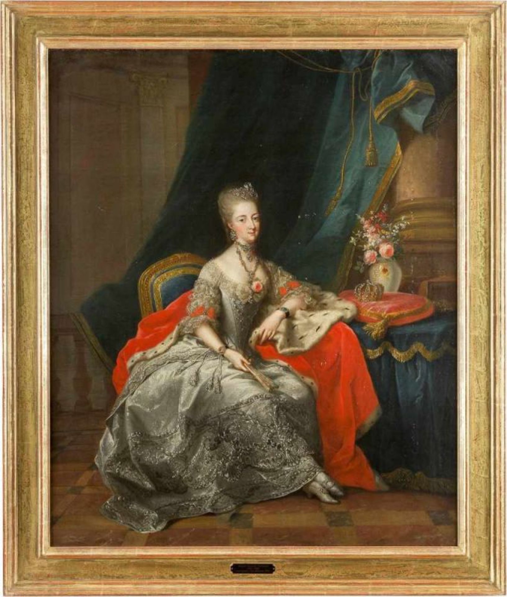 JOHANN HEINRICH TISCHBEIN 1722 Haina - 1789 Kassel LANDGRÄFIN PHILIPPINE VON HESSEN-KASSEL, GEBORENE - Image 2 of 8