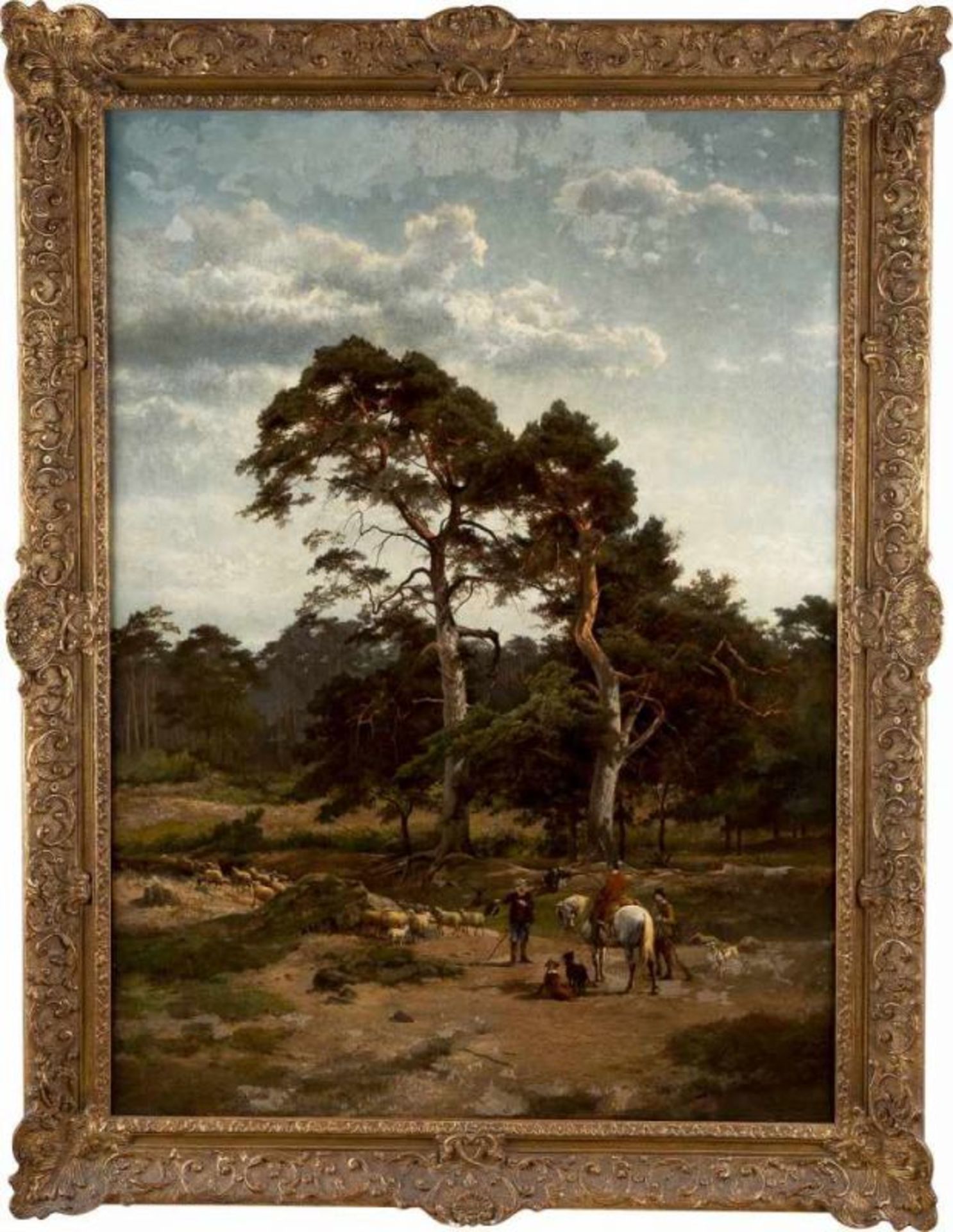 EUGÈNE JOSEPH VERBOECKHOVEN (1798 WARNETON - 1881 BRÜSSEL) LOUWRENT HANEDOES (1822 WOUDRICHEM - 1905 - Bild 2 aus 5