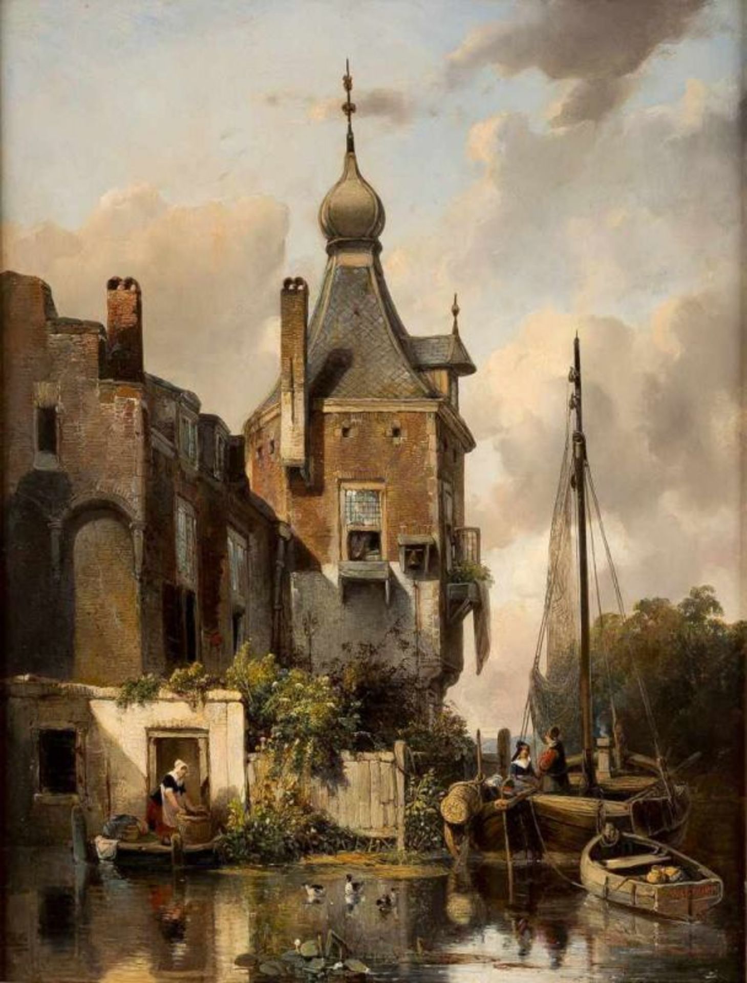 ANTHONIE WALDORP 1803 Den Haag - 1866 Amsterdam 'FANTASIE STADTANSICHT' ('FANTASIE STADSGEZICHT') Öl