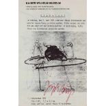 JOSEPH BEUYS 1921 Krefeld - 1986 Düsseldorf 'DIEBSTAHL' Offset auf Papier (beidseitig bedrucktes