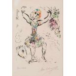 MARC CHAGALL 1887 Witebsk - 1985 Paul de Vence LA JONGLEUSE Farblithografie auf Velin. SM 41 x 28