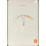 UGO DOSSI 1943 München FLIEGER Assemblage. 41 x 29,5 cm. Unten rechts handsigniert und datiert '