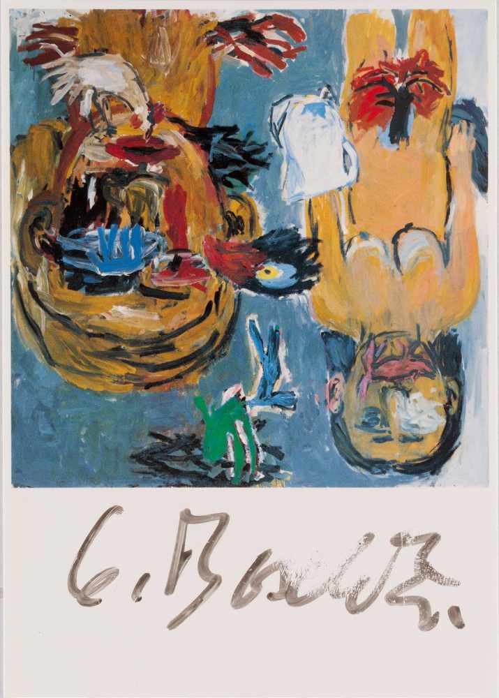 GEORG BASELITZ 1938 Deutschbaselitz, Sachsen 'PASTORALE - DER TAG' (1986) Multiple auf leichtem