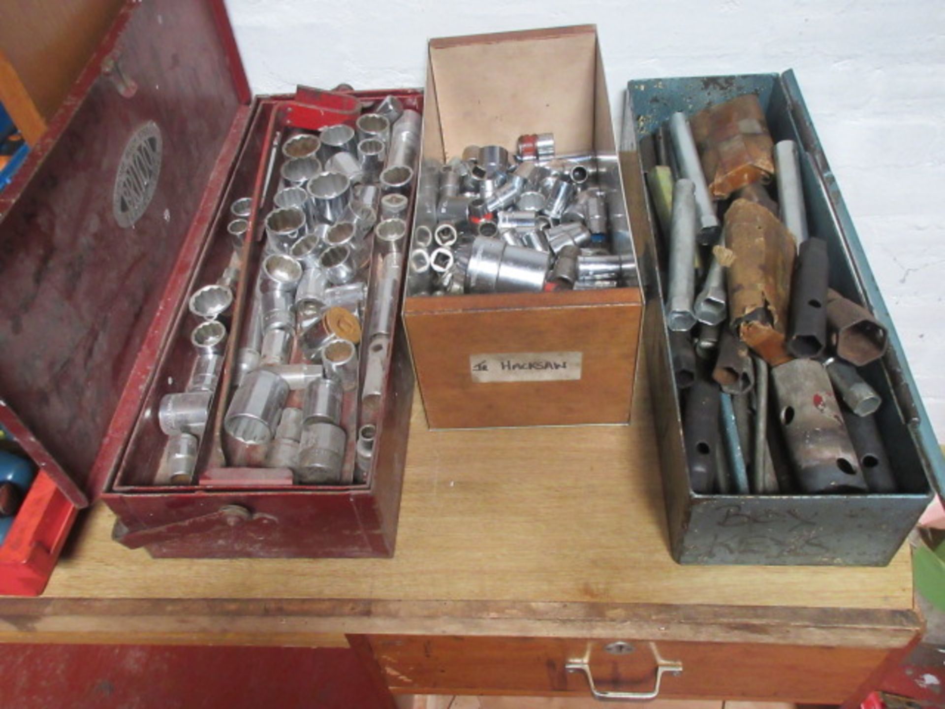 A Qty of assorted sockets & box spanners as lotted. Holehouse Road. Garage workshop. - Image 3 of 3