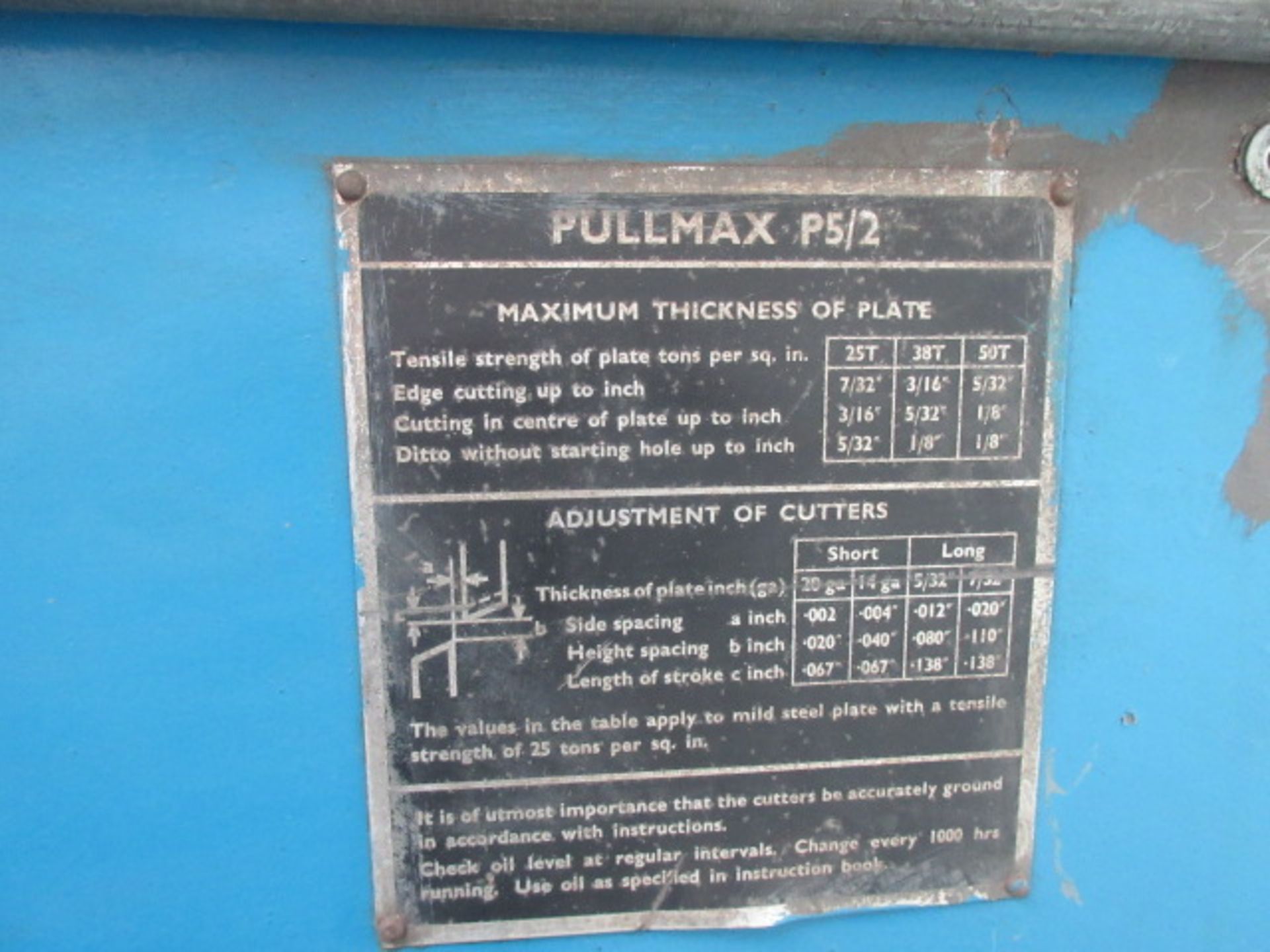 Pullmax P5/2 42"" throat nibbler. Sn 57785 Holehouse Rd. Ground floor engineering. - Image 3 of 4