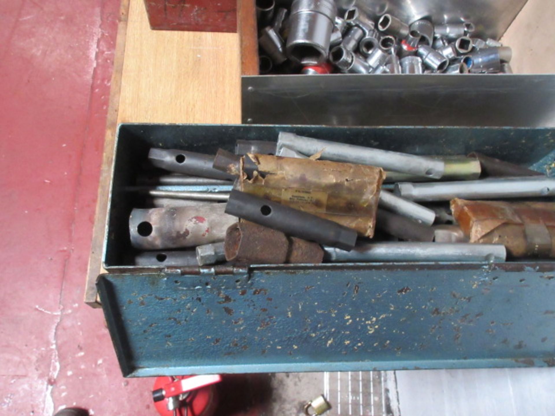 A Qty of assorted sockets & box spanners as lotted. Holehouse Road. Garage workshop. - Image 2 of 3