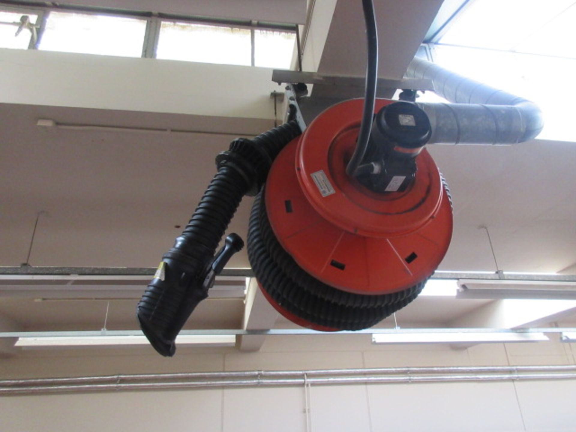 Nederman retractable reel electric fume extractor . Holehouse Rd. Ground floor engineering. - Image 2 of 3