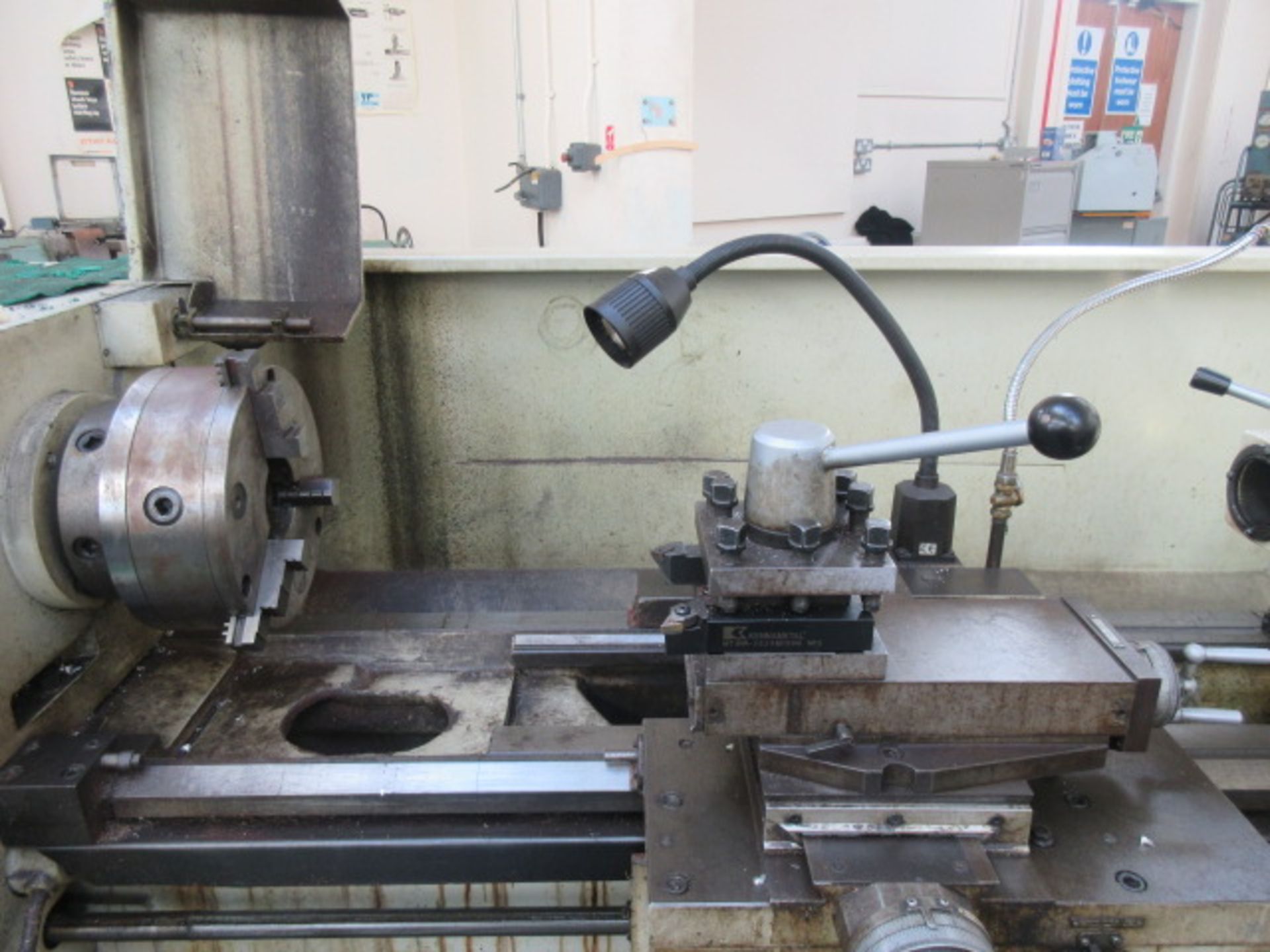 Excel XL1640 440mm dia x 1000mm gap bed lathe with 3 jaw chuck, tailstock & metric/Imperial dials. - Image 2 of 3