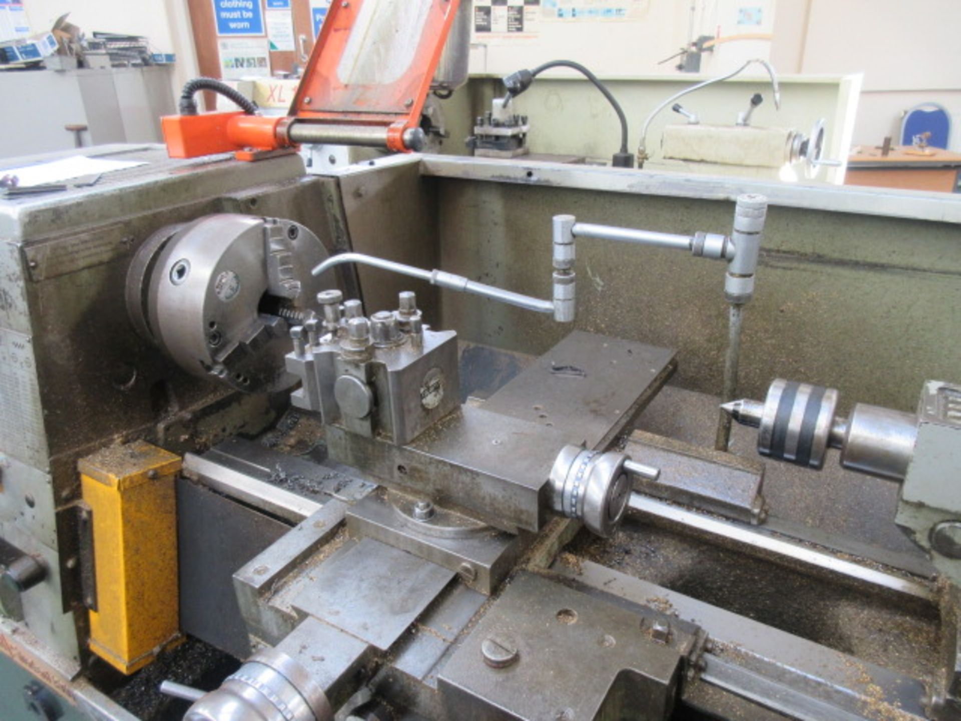 Colchester Student 1800 13" dia x 24" gap bed lathe with 3 jaw chuck, tailstock, metric/Imperial - Image 2 of 3