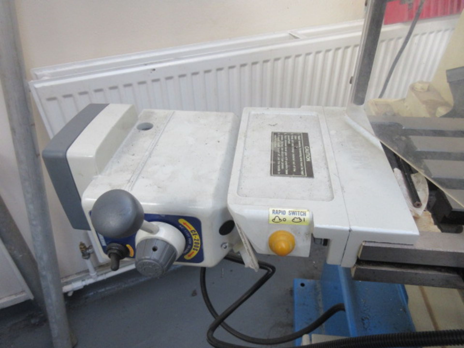 Axminster Power Tool Centre radial arm bench top drilling & milling machine with rise & fall head, - Image 4 of 4