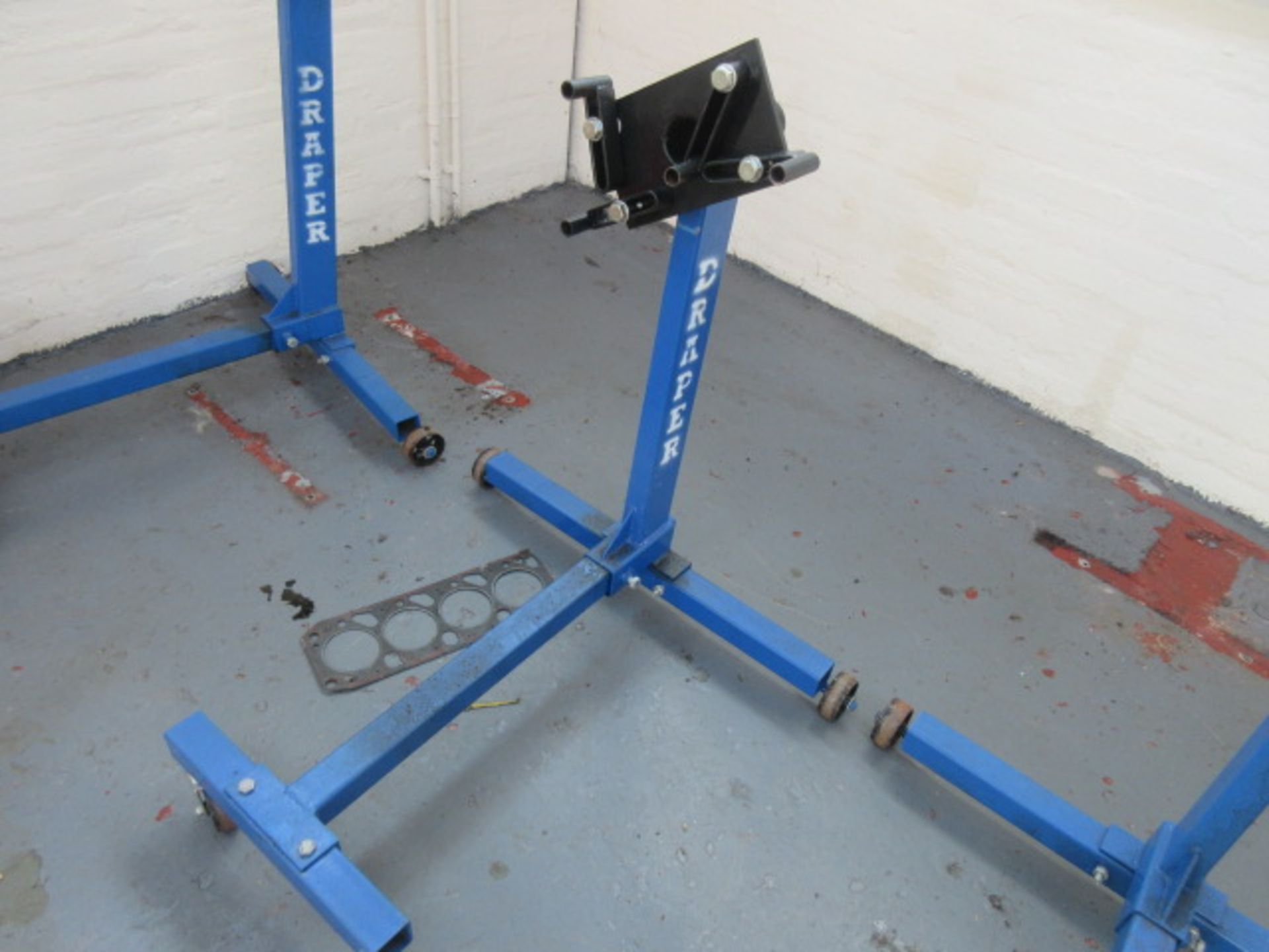 Draper ES450 450kg mobile engine stand Holehouse Road. Garage workshop.