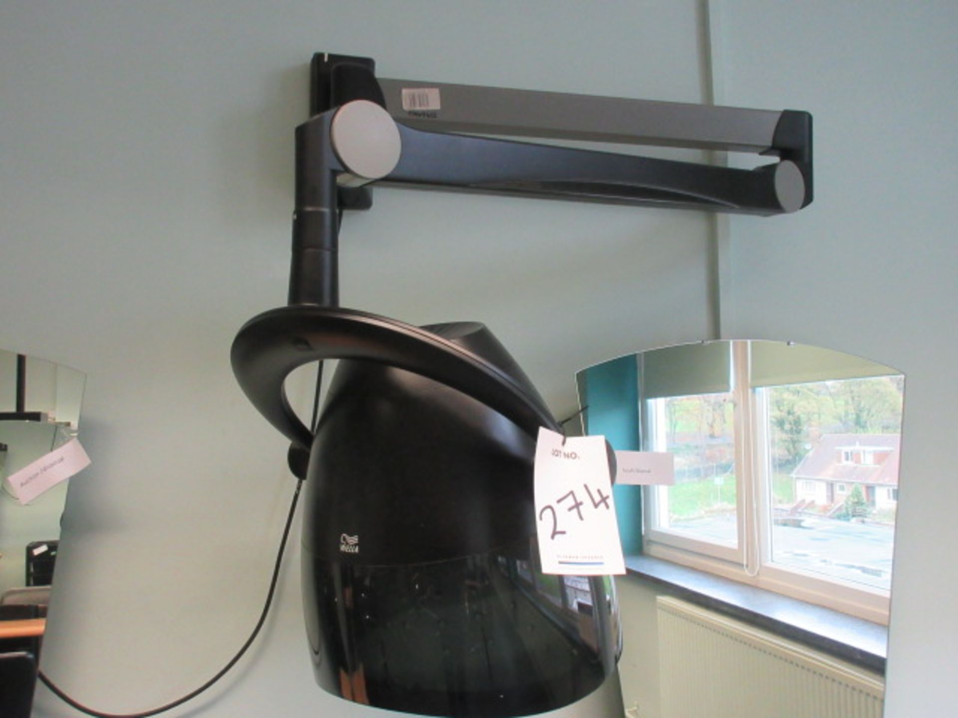 Wella Professional Futura Basic. Salon Hairdryer. Wall mounted on articulated arm Holehouse road.