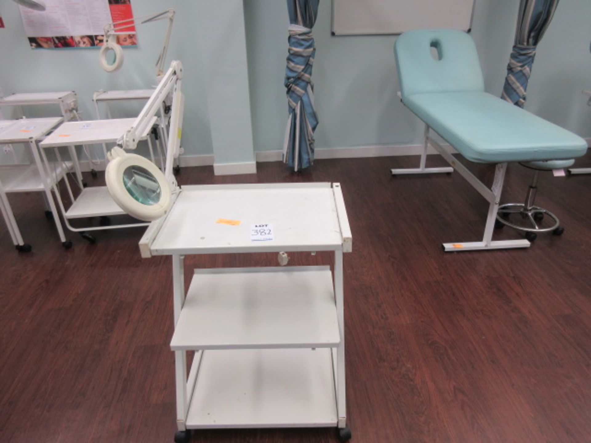 Beauty Therapy Trolley with Magnifying Lamp Holehouse Road. Beauty Salon Y10 2 Snd Floor