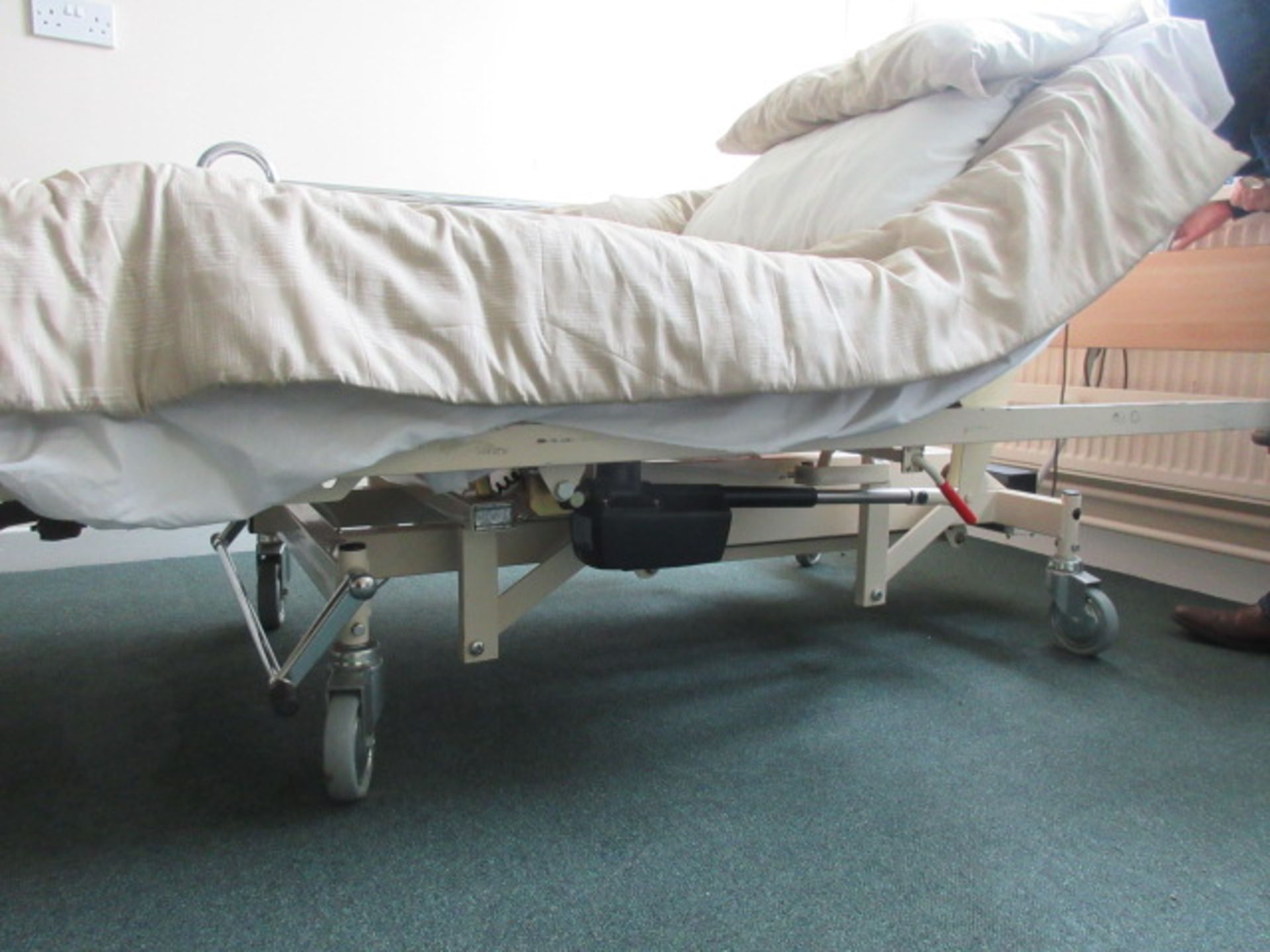 Huntleigh Nesbit Evans medical bed with powered rise & fall, tilting back rest. Holehouse Road. - Image 2 of 3