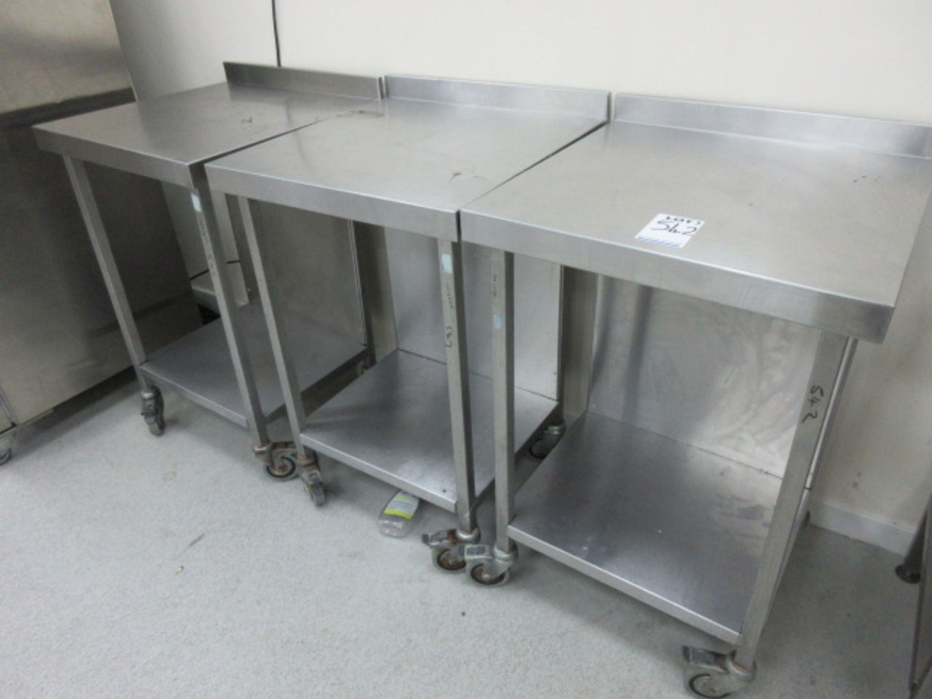 Stainless Steel Catering Tables. Mobile. Quantity 3 Holehouse Road Grd Floor Room B3